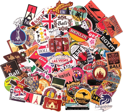 Travel Luggage Stickers