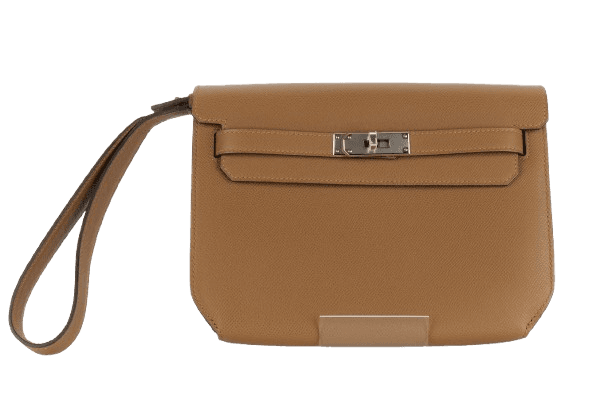 Hermès Kelly Depeches Alezan Epsom Palladium Hardware - Preloved