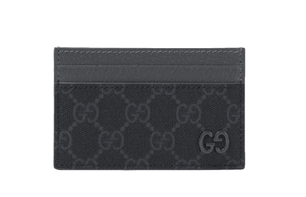 Gucci GG Canvas and Leather Card Holder