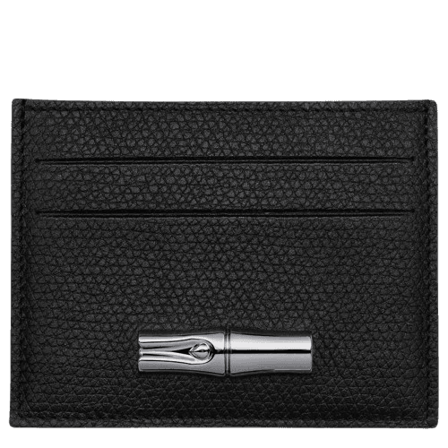 Longchamp Le Roseau Card holder Black - Leather