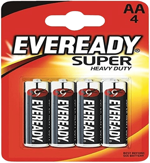 Eveready Silver AA Batteries 4 Pack