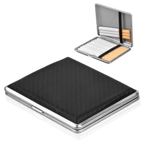 Leather Metal Cigarette Case