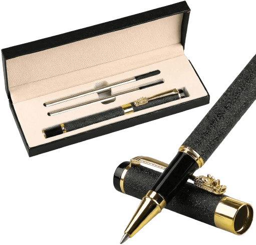 Luxury Rollerball Pen with 2 Extra Refills