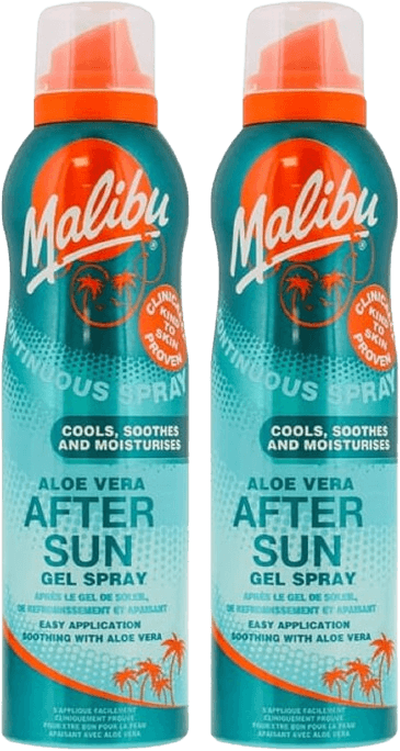 Malibu Aloe Vera After Sun Gel Spray Pack of 2