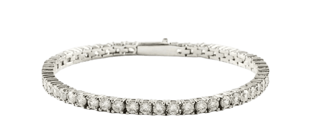 Cernucci Womens 3mm Tennis Bracelet