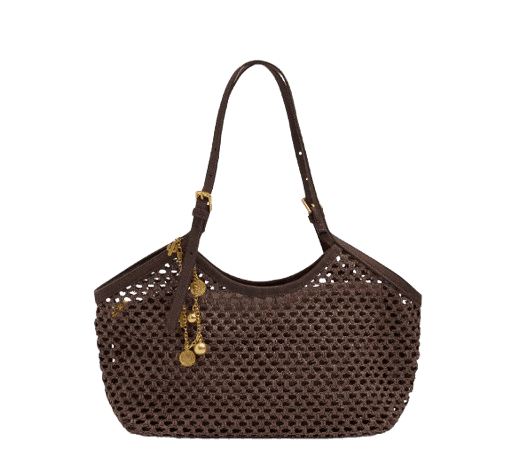 Parfois Tote bag straw effect with handle