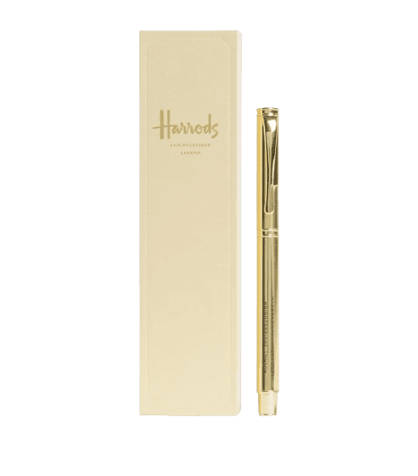 Harrods Metal Logo Ballpoint Pen