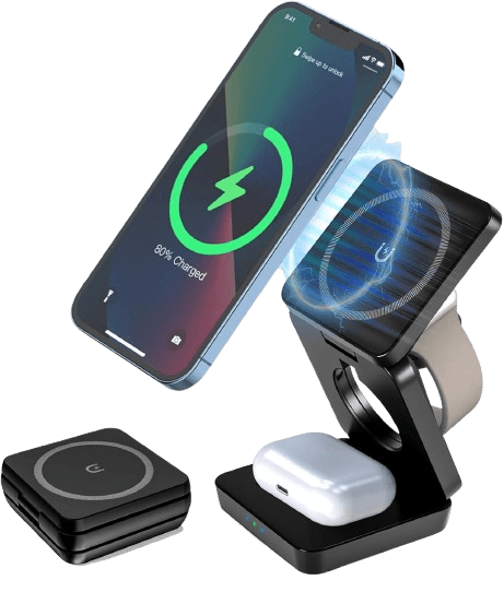 3 in 1 Foldable Wireless Charging Station