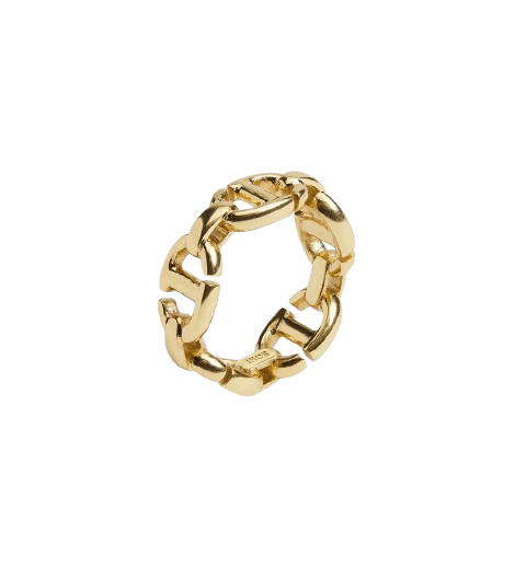 Dior CD Navy Ring Gold-Finish Metal