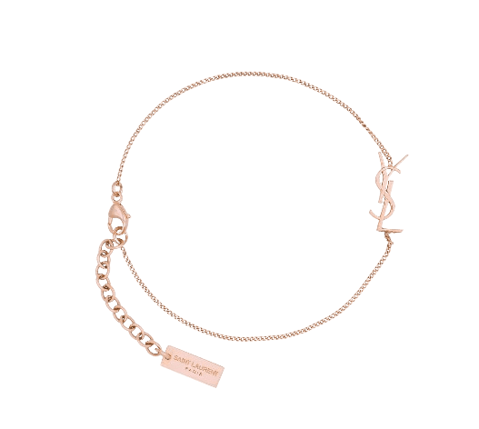 YSL CASSANDRE charm bracelet in metal ROSE GOLD
