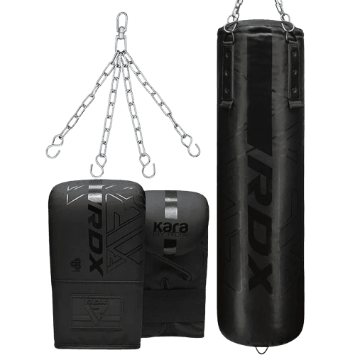 RDX F6 KARA 5ft 3-in-1 Punch Bag & Bag Gloves Set - Unfilled