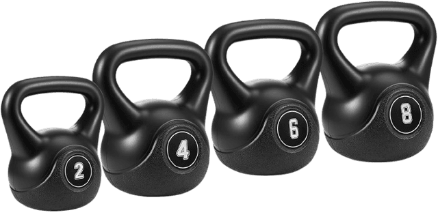 4pcs Kettlebell Set 2kg 4kg 6kg 8kg