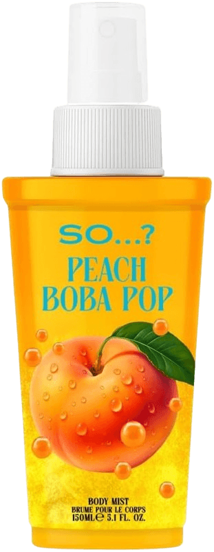 SO...? Delish Peach Boba Pop Body Mist Fragrance Spray 150ml