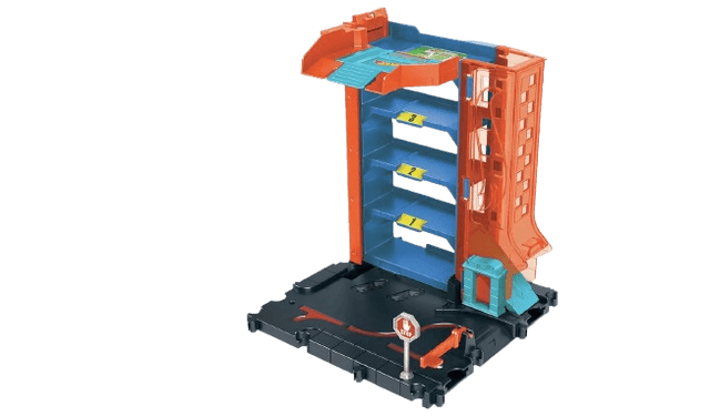Hot Wheels City Toy Track Set, Downtown Car Park Playset