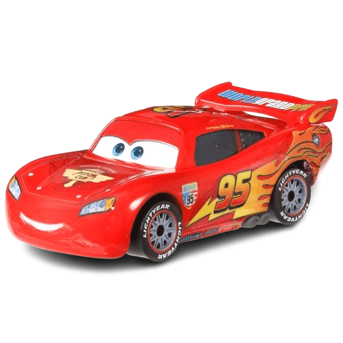 Disney Pixar Cars Diecast Car Lightning McQueen with Racing Wheels