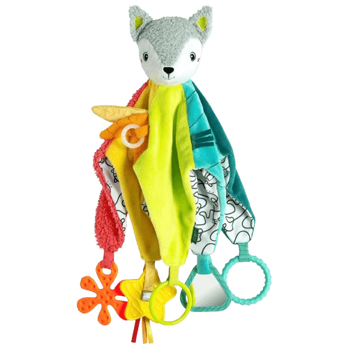 Fehn Toys Activity Teething Fox Comforter