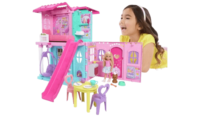 Barbie Chelsea Pop-Up Doll House with Doll & Accessories