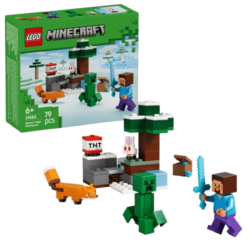 LEGO Minecraft 21583 Steve's Taiga Adventure Set
