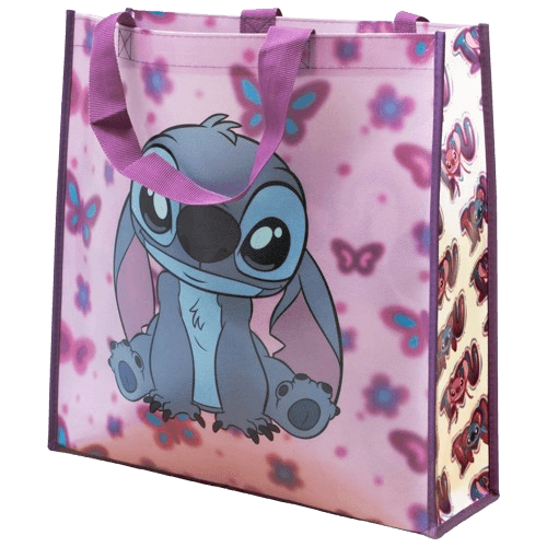 Disney Stitch Reusable Shopping Bag Pink