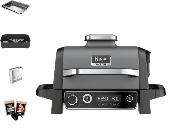 Ninja Woodfire Electric BBQ Grill & Smoker, 7-in-1 Outdoor Grill