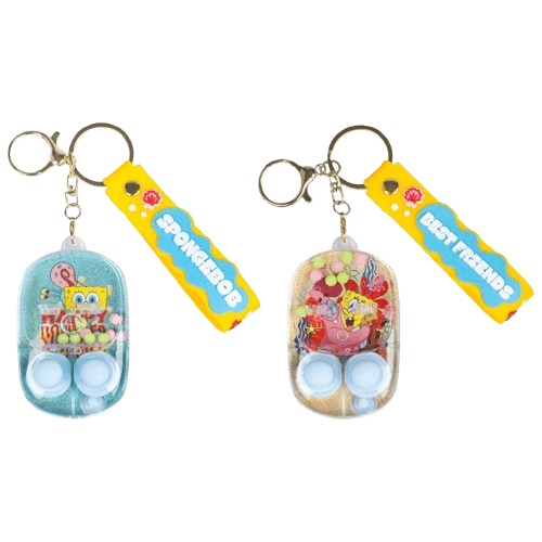 SpongeBob SquarePants Fidget Keychain Game Assortment