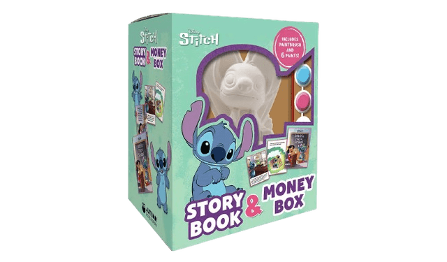 Disney Stitch Story Book and Money Box