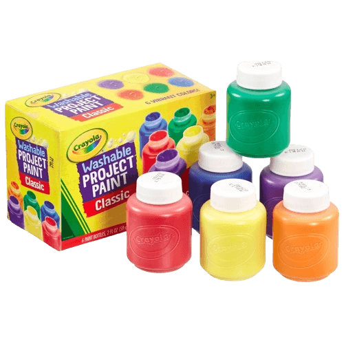 Crayola Washable Project Paint Classic Colours 6 Pack
