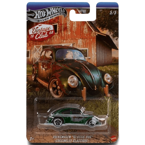 Hot Wheels Silver Series Diecast Cars Vintage Club 1:64 Scale Assortment
