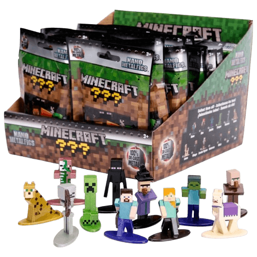 Minecraft Diecast Nano Figures 4cm Blind Pack Assortment