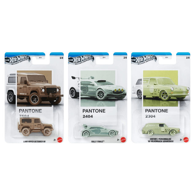 Hot Wheels Silver Series Diecast Cars Pantone 1:64 Scale Assortment