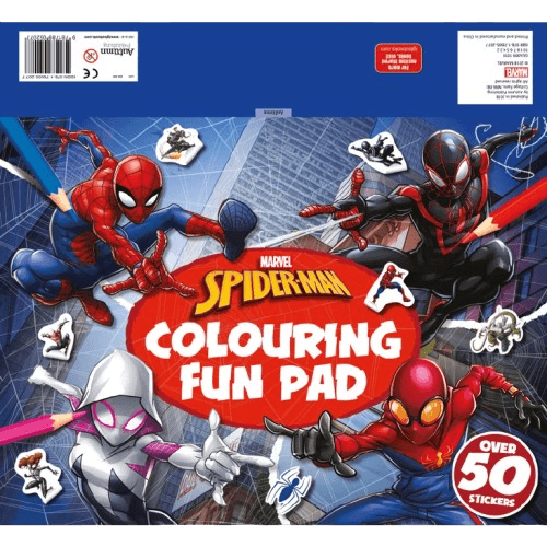 Marvel Spider-Man Colouring Pages and Stickers Pad Assortment