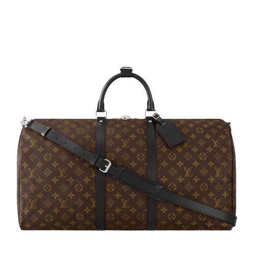 Louis Vuitton Keepall Bandoulière 55 Monogram Macassar Canvas