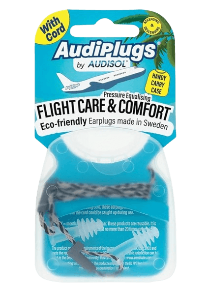 AudiPlugs Corded Flight Earplugs
