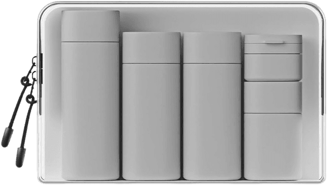5pcs Travel Cream Dispenser Bottles Set - Toiletry Containers