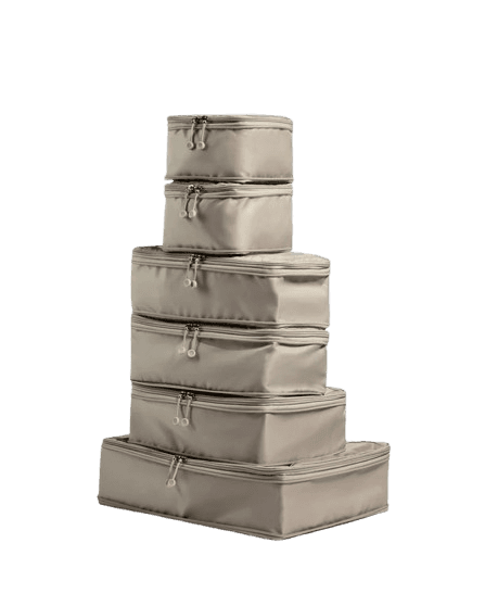 Antler Packing Cubes in Taupe - Set of 6