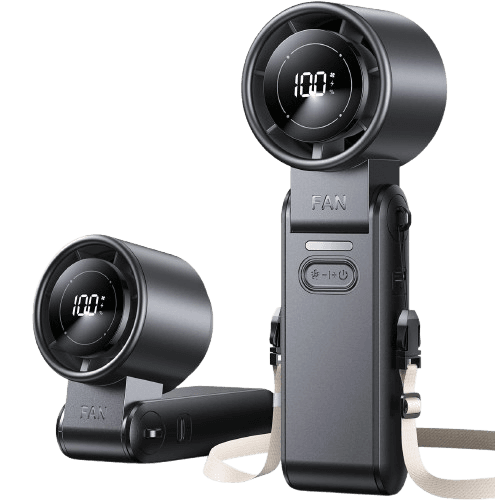 DIGIX Portable Handheld Turbo Fan - Black