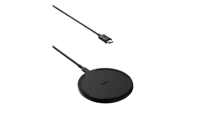 Belkin 15W Qi Wireless Charger Pad + USB-C Cable - Black