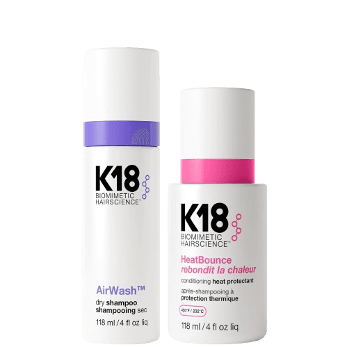 K18 Biomimetic Hairscience Airwash and Heatbounce Bundle