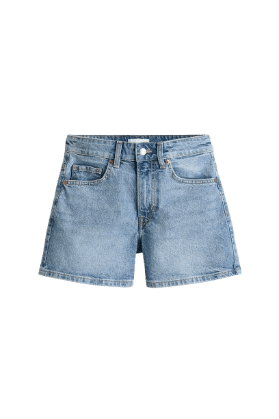 H&M Denim Shorts Light Blue Denim
