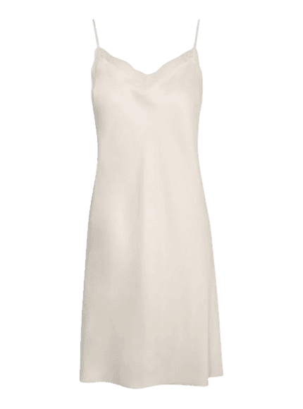 Cream Satin Lace Edge Nightdress