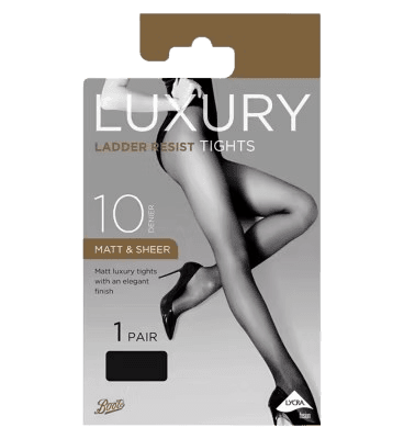 Boots 10 Denier Ladder Resist Tights Black