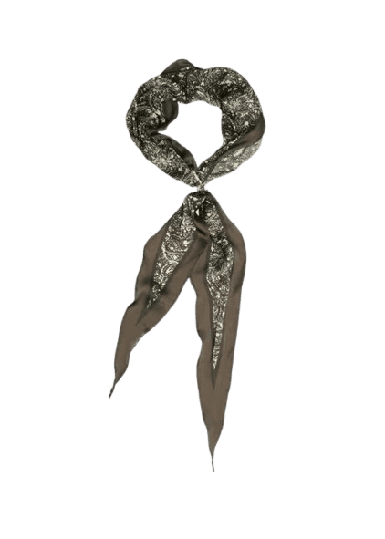 Matalan Green Floral Satin Scarf