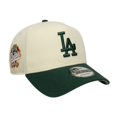 LA Dodgers Chrome White And Dark Green 9FORTY A-Frame Adjustable Cap