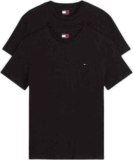 Tommy Jeans Men's 2 Pack Short Sleeve Cotton T-Shirts