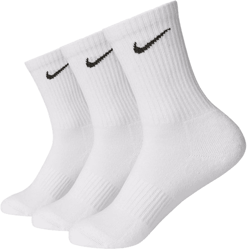 Nike White Crew Everyday Cushioned Crew Socks 3 Pack