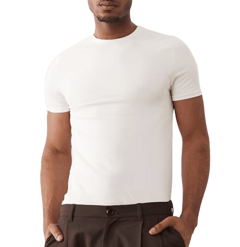 ASOS DESIGN Essentials muscle fit t-shirt in cream