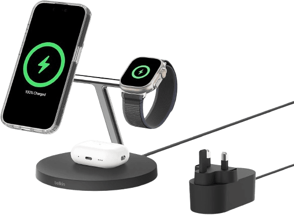 Belkin BoostCharge 3-in-1 Qi2 charger