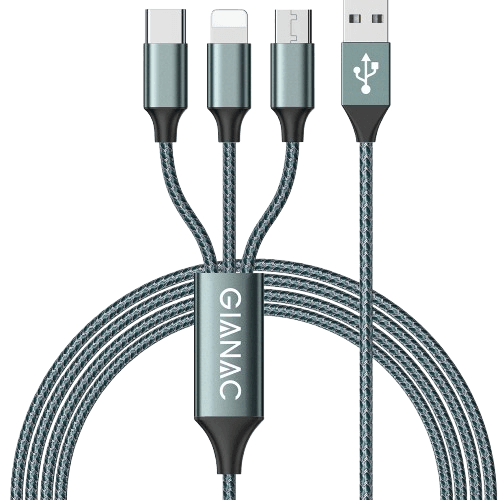 GIANAC 3 in 1 Multi Charger Cable