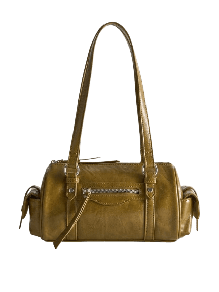 Primark Distressed Faux Leather Bowler Bag