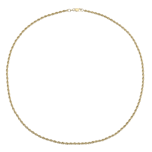 18ct Yellow Gold 18" Rope Chain